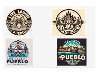 Live, Laugh, Pueblo! - Colorful Southwest-Inspired Designs for Indoor/Outdoor Use Vinyl Sticker Sheets
