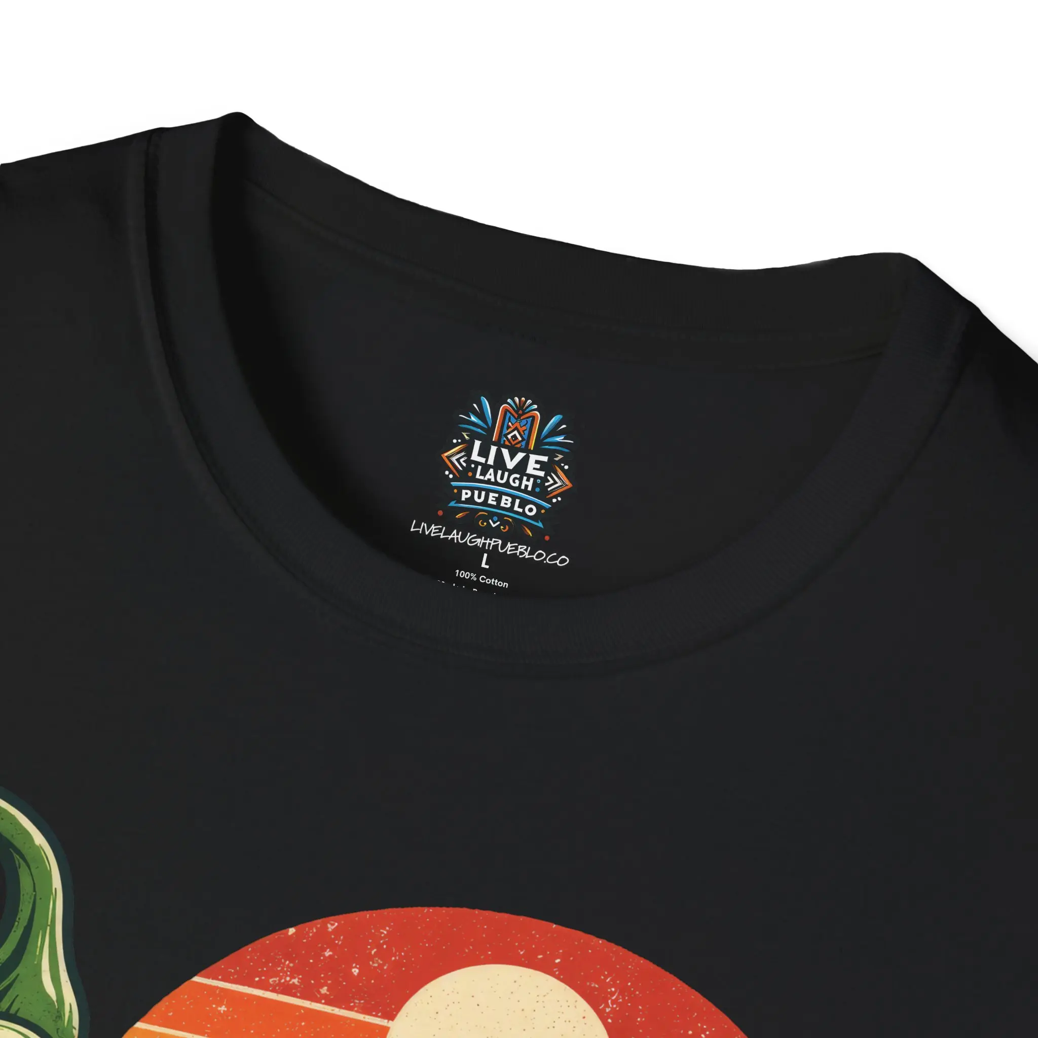 Live Laugh Chile | Pueblo Colorado Retro Unisex Softstyle Tee - Image 11