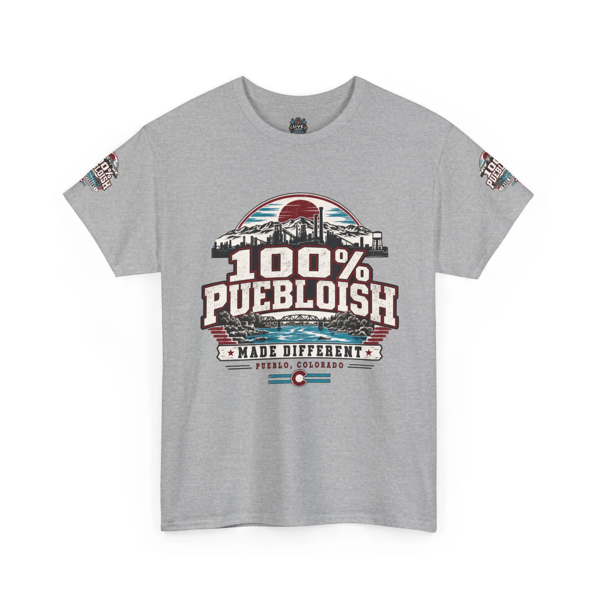 100% Puebloish Made Different Pueblo Colorado Unisex T-Shirt - Image 2