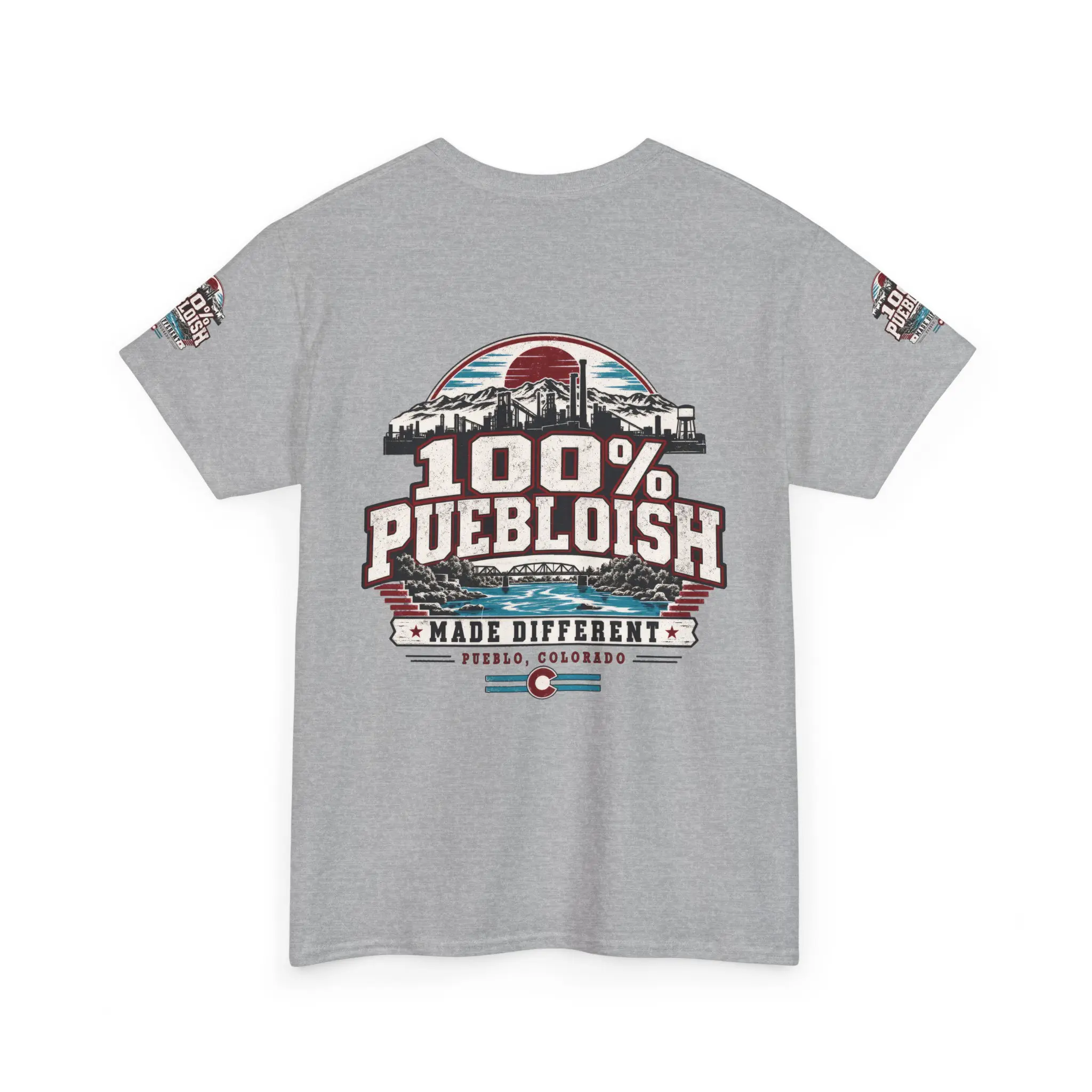 100% Puebloish Made Different Pueblo Colorado Unisex T-Shirt - Image 3