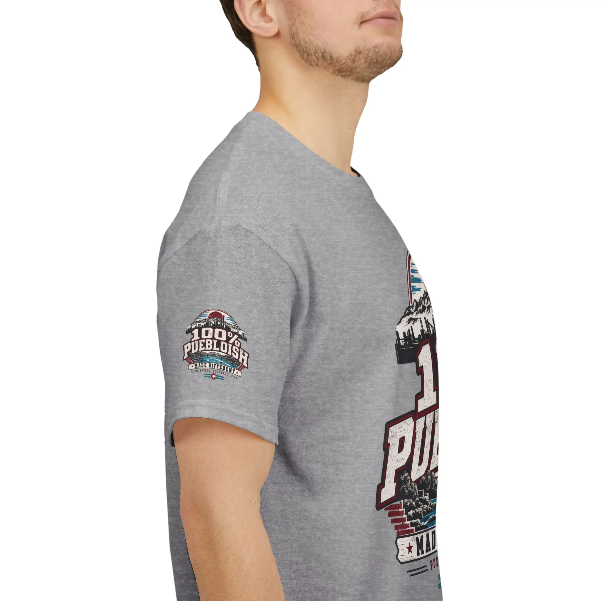 100% Puebloish Made Different Pueblo Colorado Unisex T-Shirt - Image 7