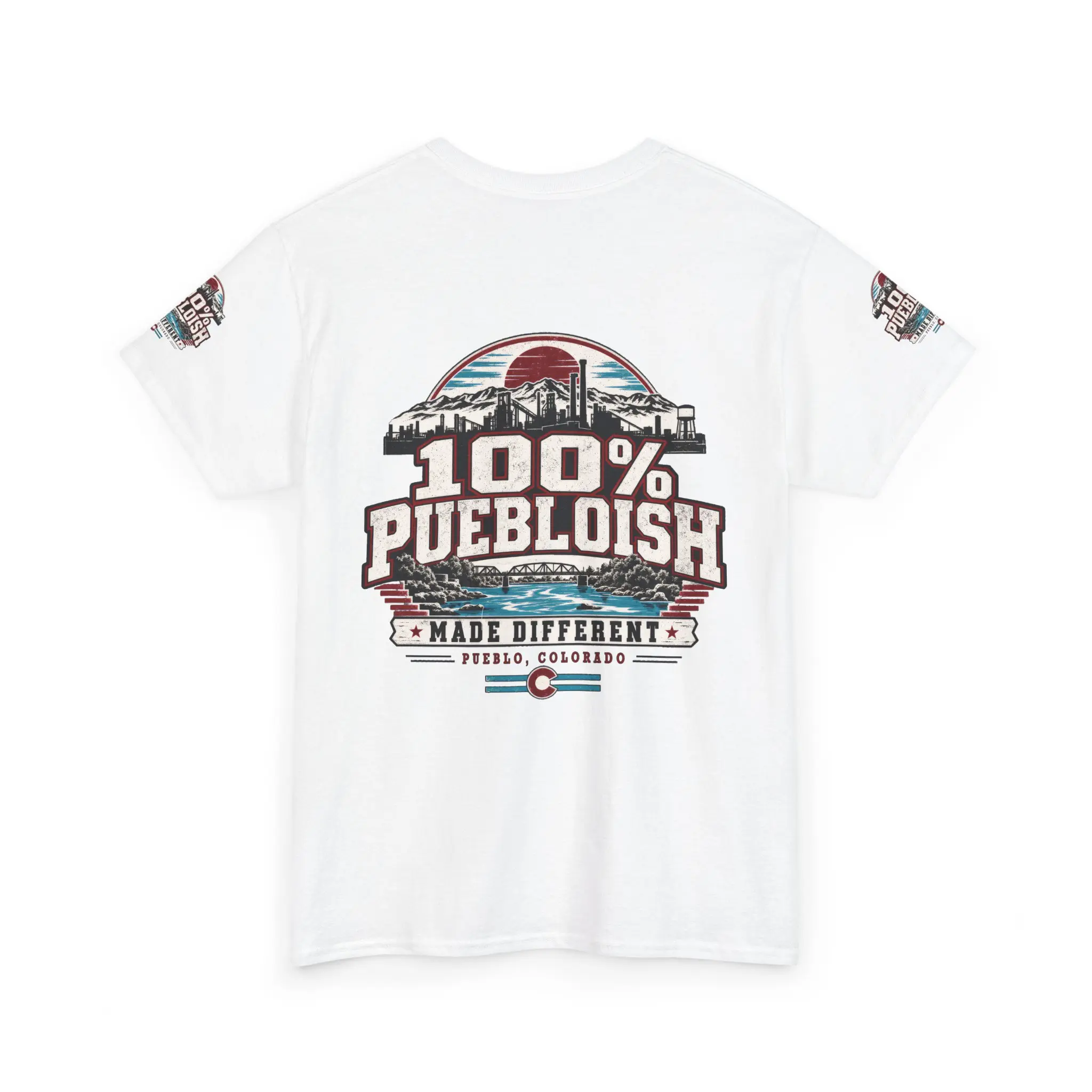 100% Puebloish Made Different Pueblo Colorado Unisex T-Shirt - Image 10