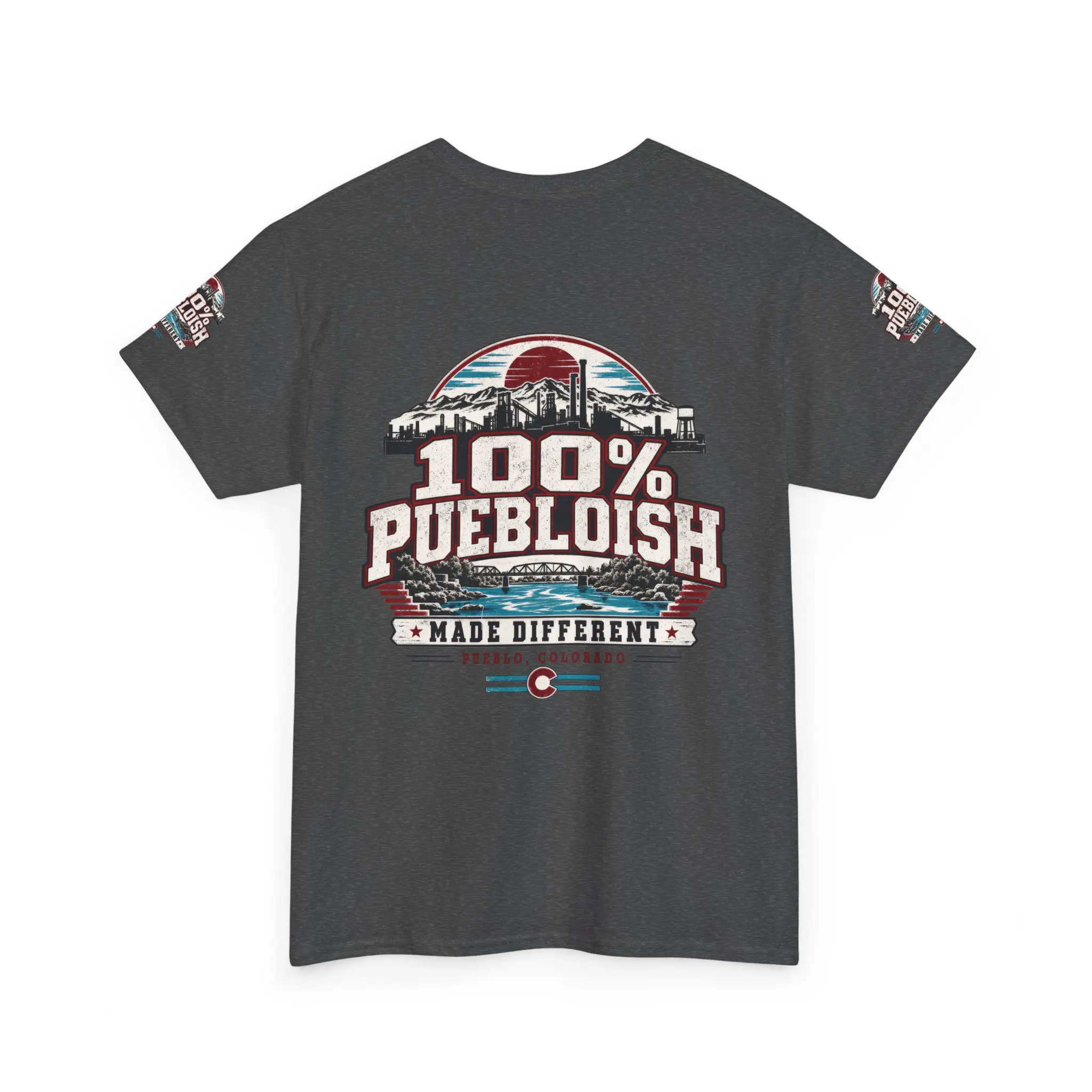 100% Puebloish Made Different Pueblo Colorado Unisex T-Shirt - Image 32