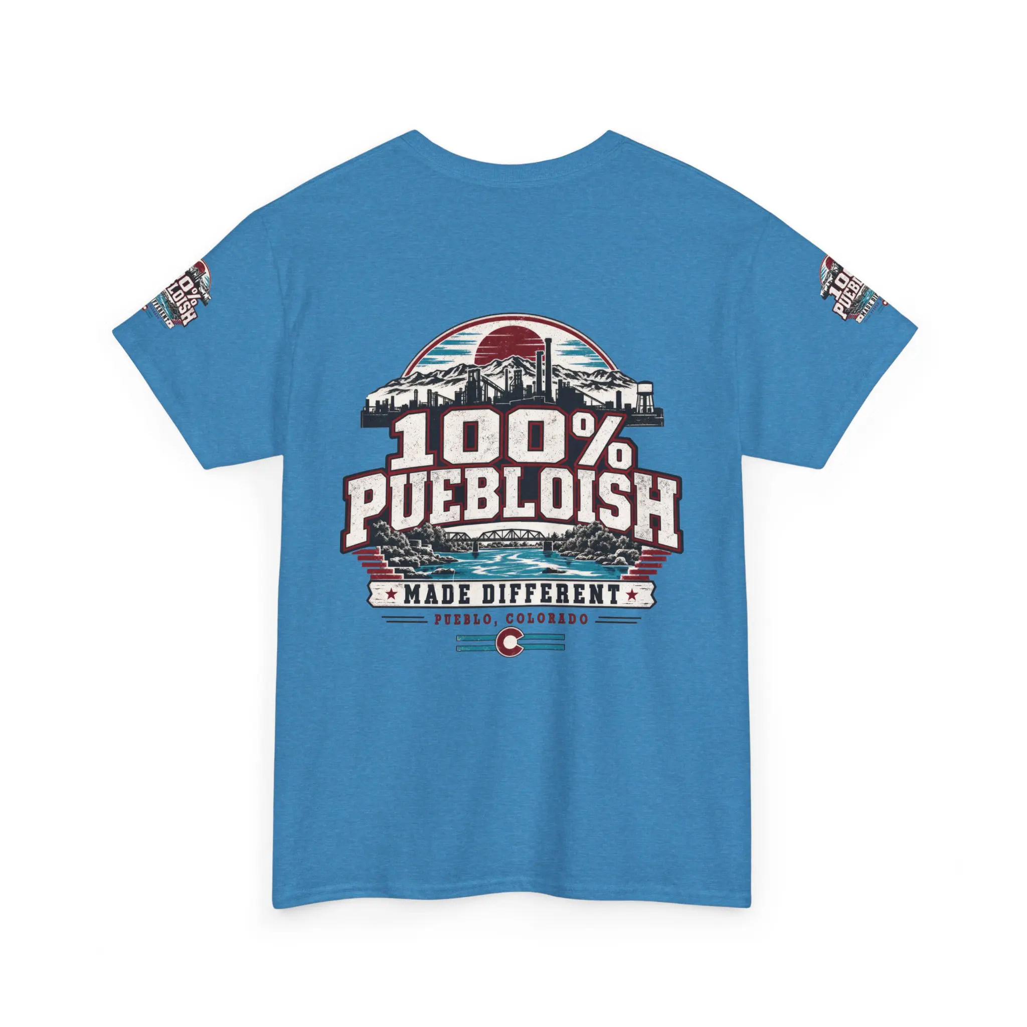 100% Puebloish Made Different Pueblo Colorado Unisex T-Shirt - Image 26