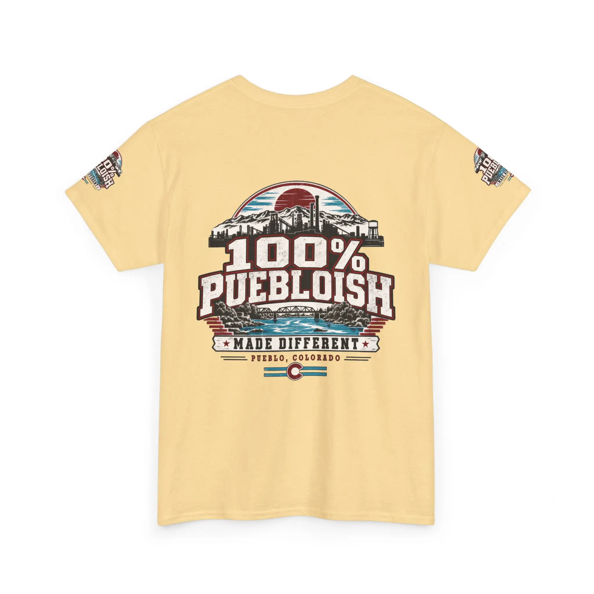 100% Puebloish Made Different Pueblo Colorado Unisex T-Shirt - Image 14