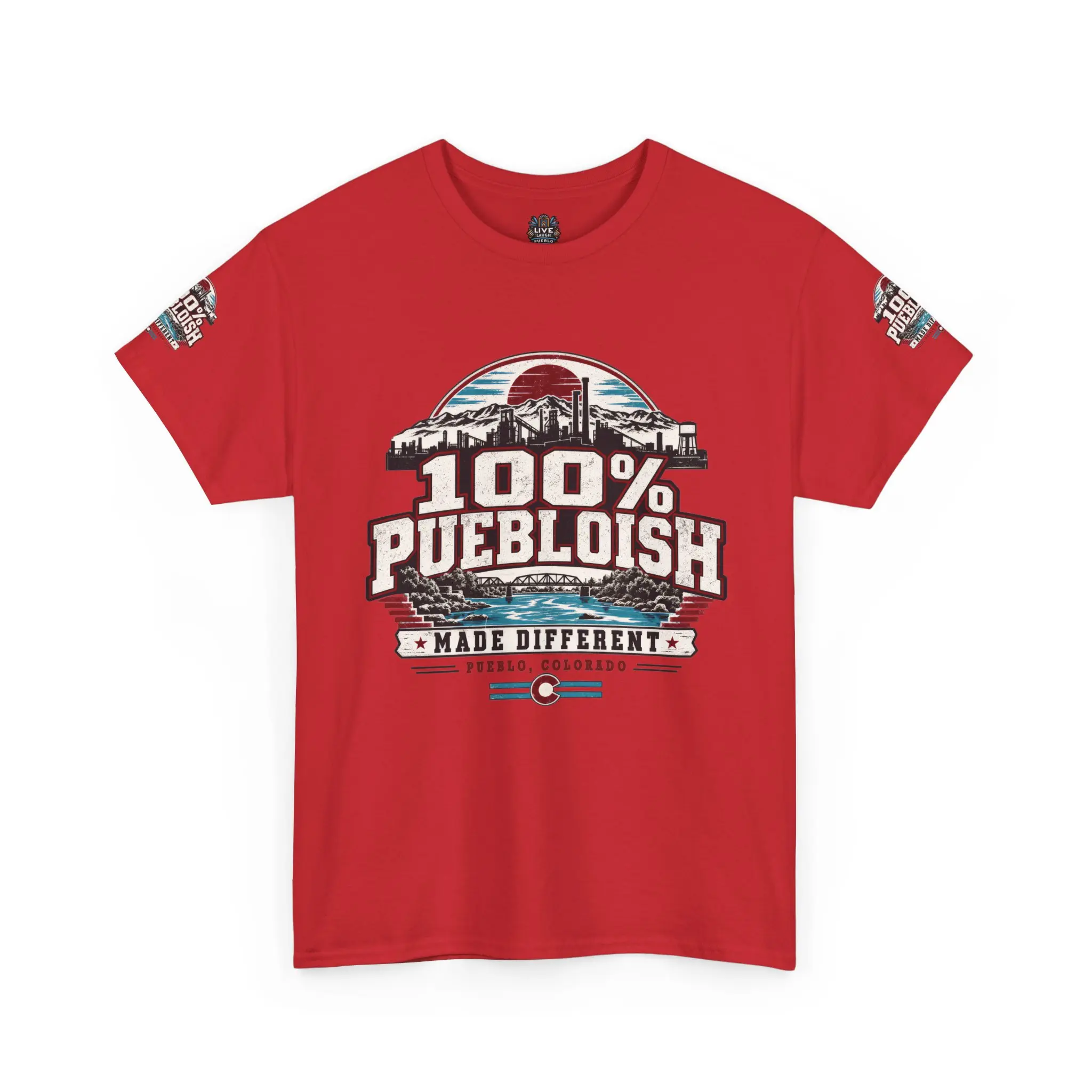 100% Puebloish Made Different Pueblo Colorado Unisex T-Shirt - Image 35