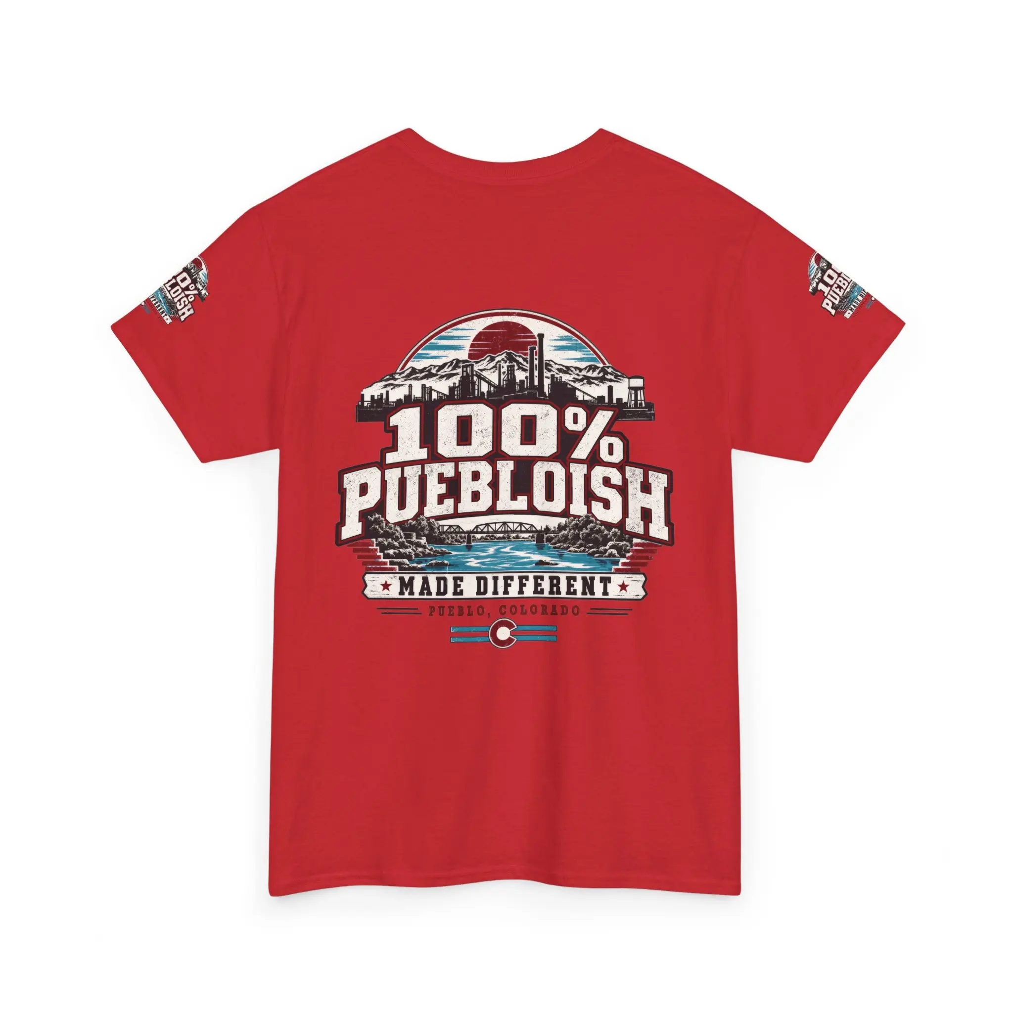100% Puebloish Made Different Pueblo Colorado Unisex T-Shirt - Image 36