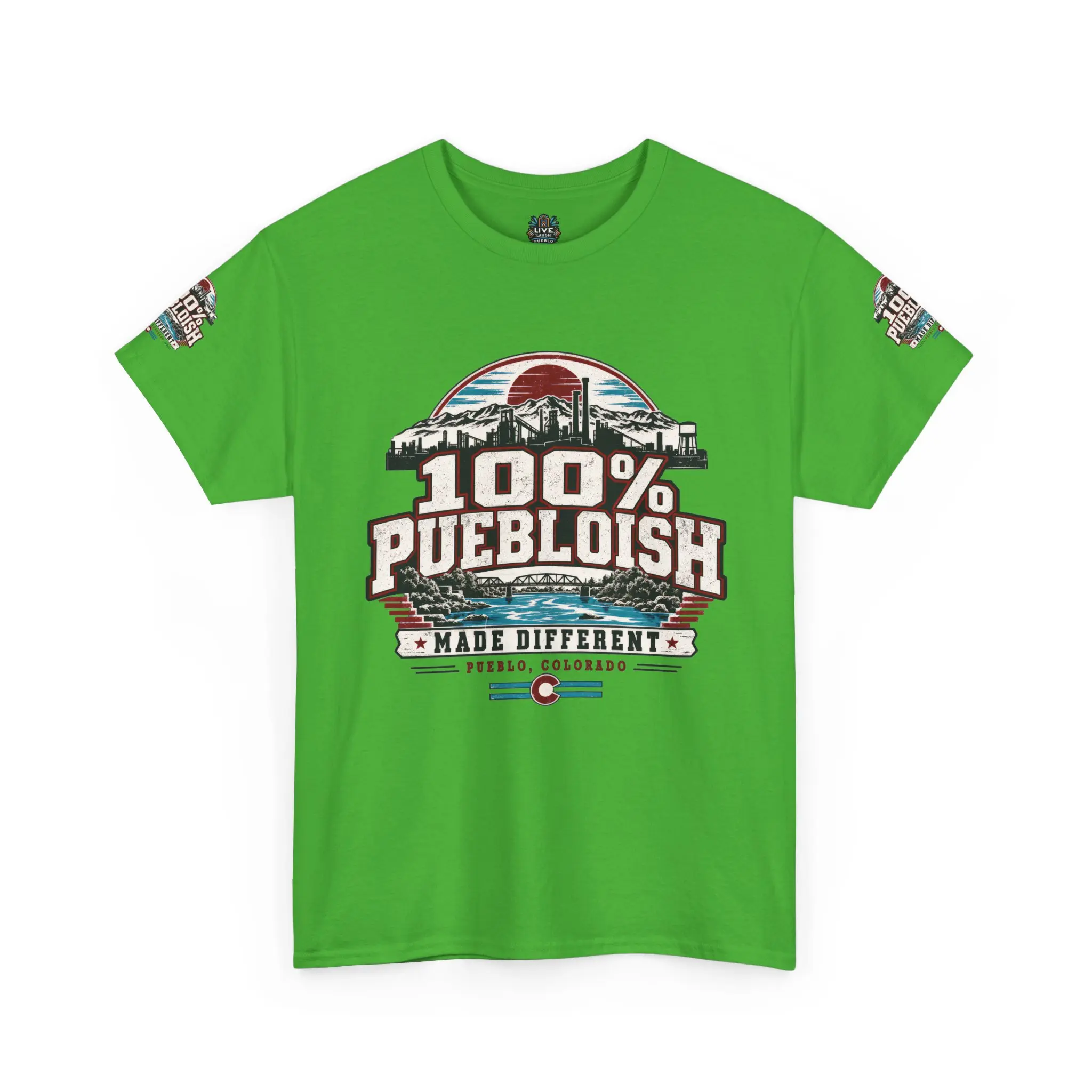 100% Puebloish Made Different Pueblo Colorado Unisex T-Shirt - Image 21