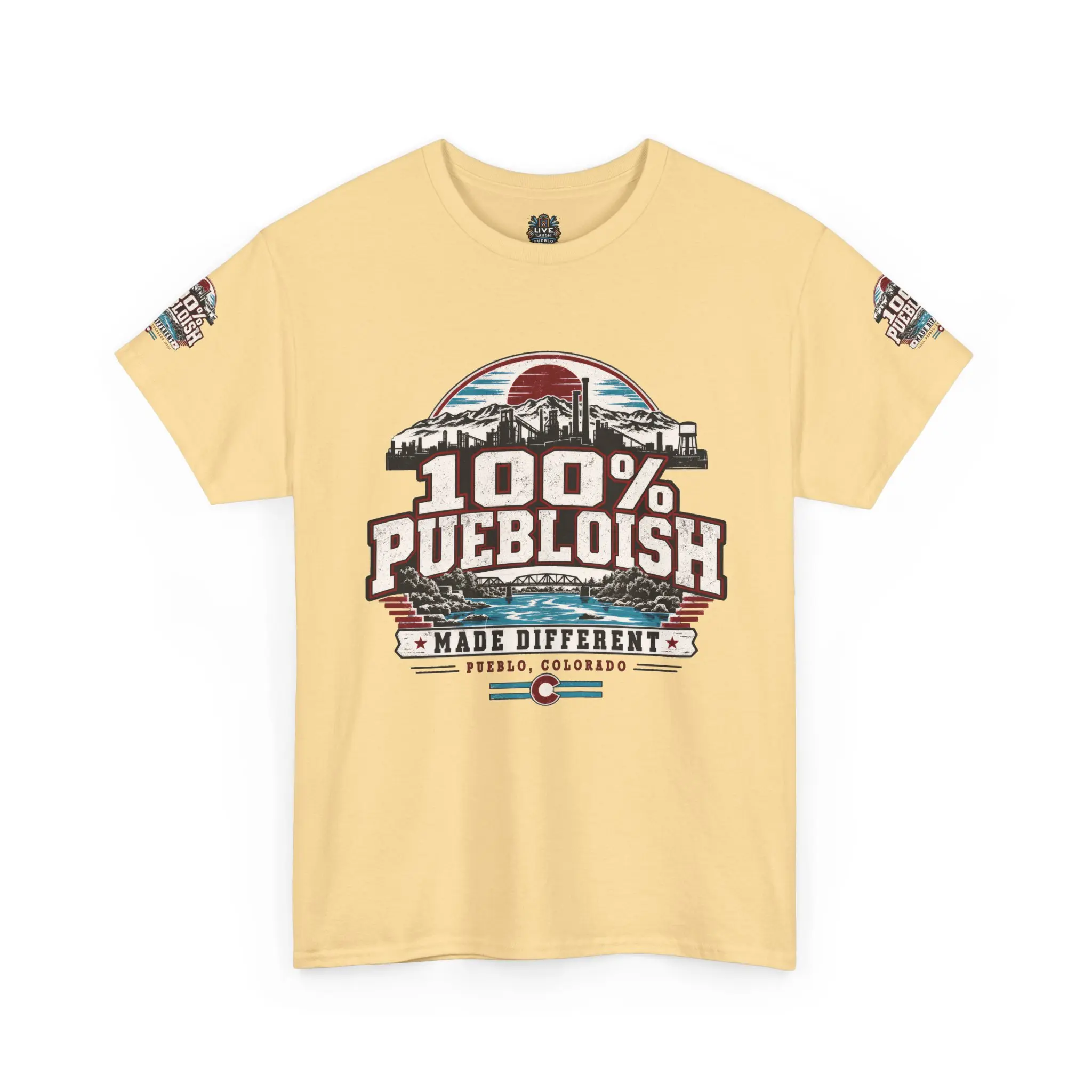 100% Puebloish Made Different Pueblo Colorado Unisex T-Shirt - Image 13