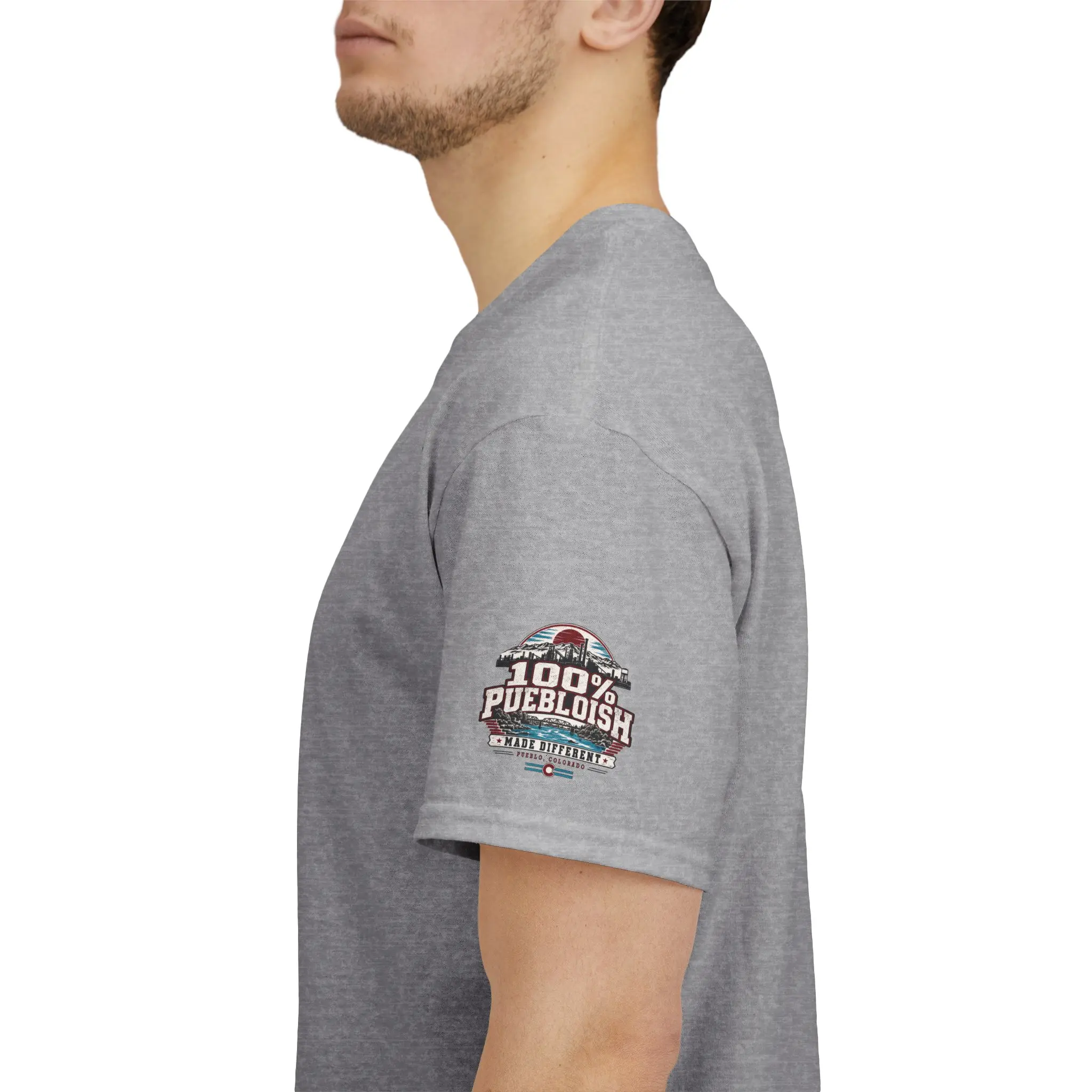 100% Puebloish Made Different Pueblo Colorado Unisex T-Shirt - Image 8